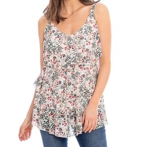 Skye's the Limit Sleeveless Floral Tiered Tank Top